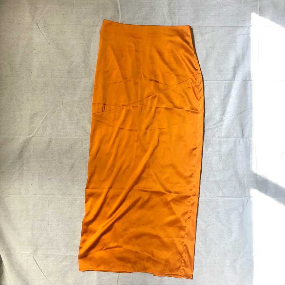 Full Length Satin Skirt